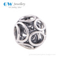 European Bead For Diy Jewelry Wholesale Openwork Circle Charm